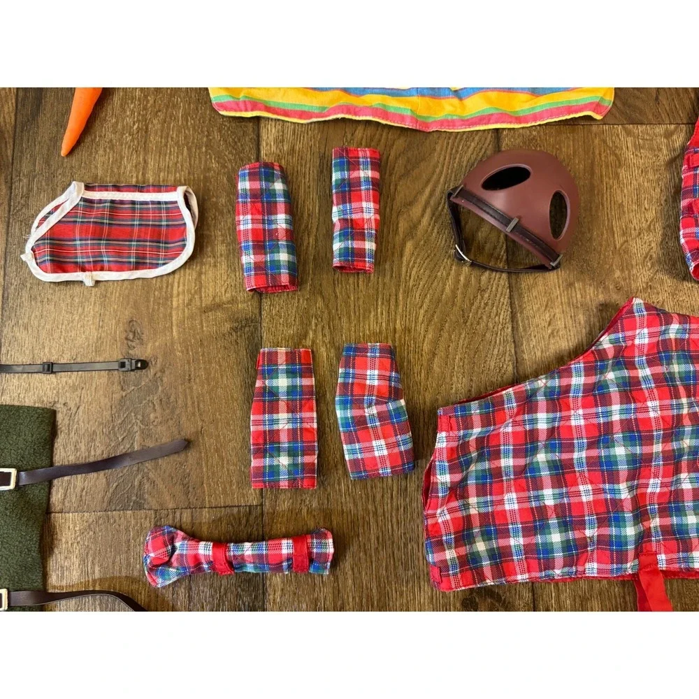 Our Generation Battat 18 Inch Doll‎ Horse Lot Blanket Helmet Food Accessories.
